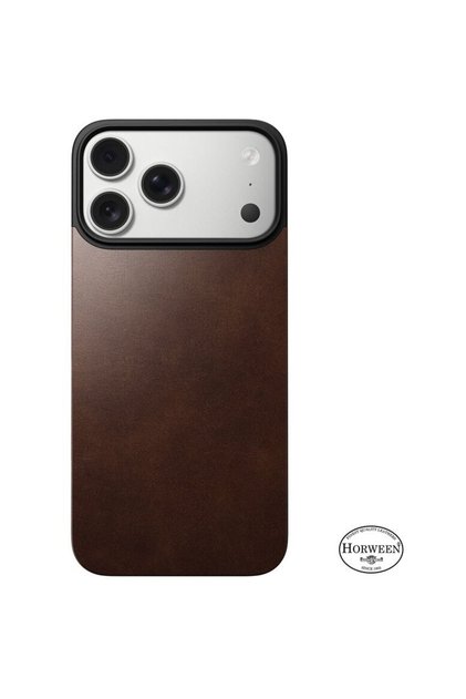 Husa Magnetică din Piele, maro rustic (Horween), Magsafe - iPhone 17 Pro