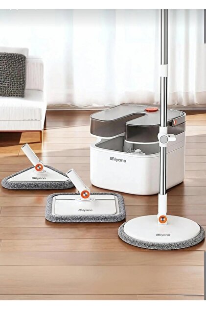 Miyano M90 Plus 3 Başlıklı Su Hazneli Mop Temizlik Seti - Fiyatı