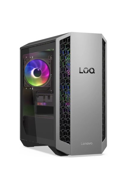 Настолен геймърски компютър LOQ 26ADR10, Процесор AMD Ryzen 7 8745HX, 16GB RAM, 1TB SSD, Wi-Fi, Bluetooth, Видеокарта NVIDIA GeForce RTX 5050 8GB, Free DOS