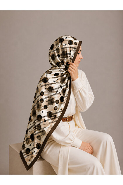 Premium Abstract Patterned Digital Print Shawl – Soft Touch Modern Design