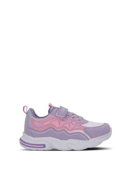 Explorer I Girls' Velcro Lilac Casual Sneakers