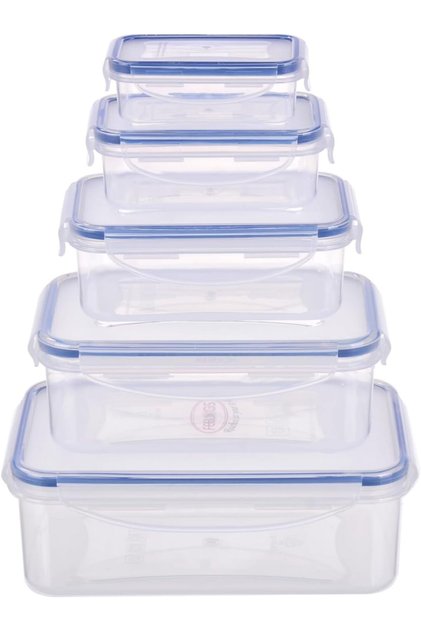 Plastic Food Storage Containers 10-Piece