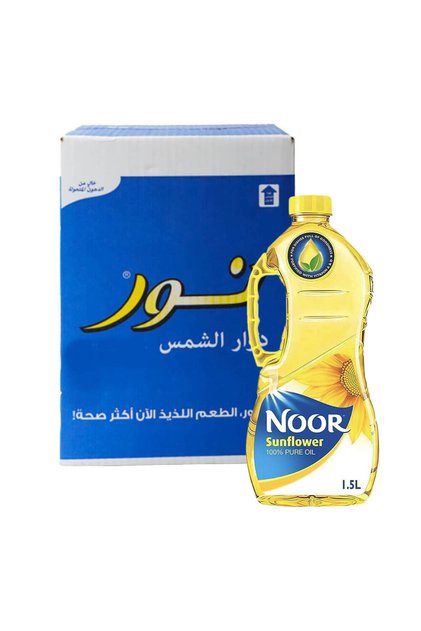نور زيت دوار الشمس 6*1.5 لتر