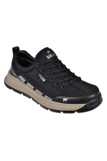 Hafif Taban Erkek Spor Ayakkabı Sneaker EK-FORGET SİYAH
