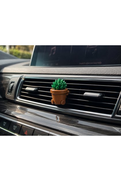 Mini Cactus Car Auto Grill Air Conditioner Ornament – Decorative Car Interior Accessory