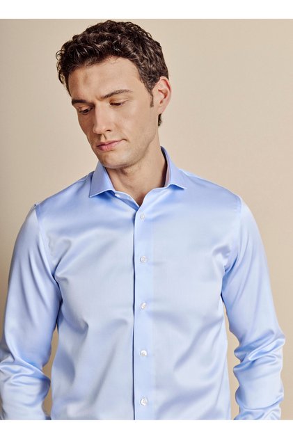 Mavi Erkek İtalyan Slim Fit Gömlek BBSS26MSH030