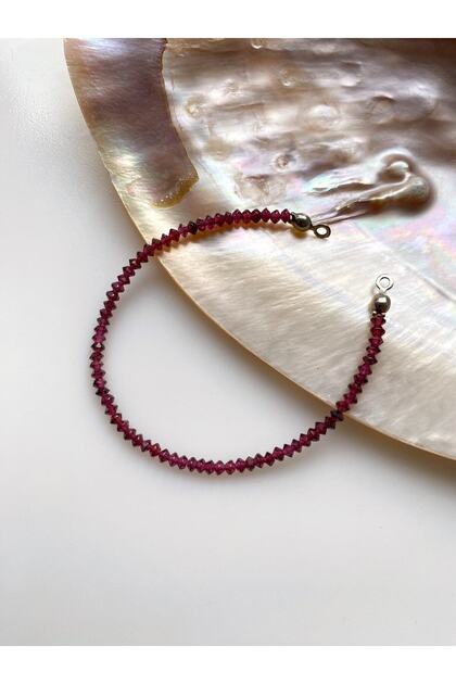 Lâl Stone Natural Stone Bracelet Facet Cut