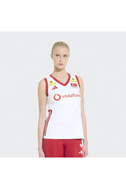 Turkey Volleyball National Team Women's White Volleyball Jersey (Km7475)