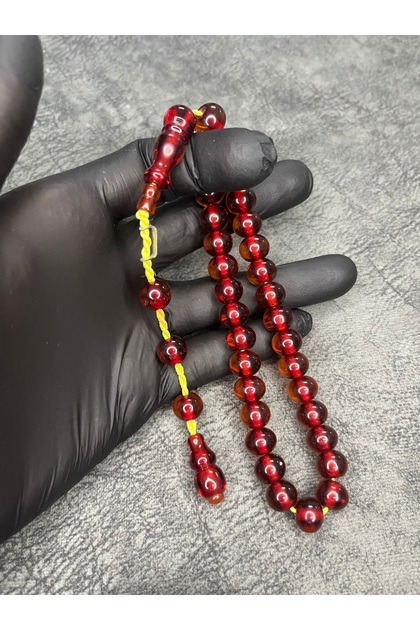Dabbas Usta Handcrafted High-Quality Crimped Amber Prayer Beads