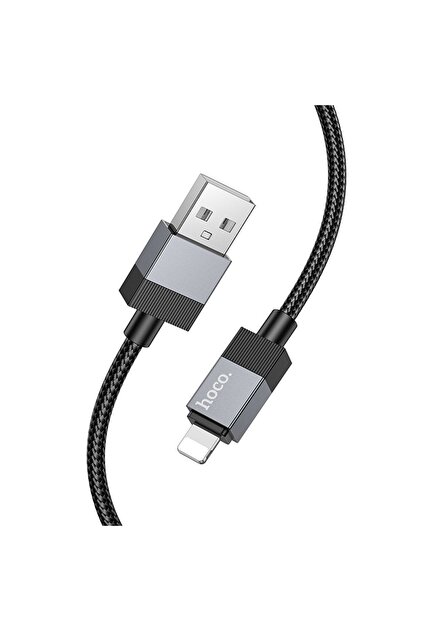 Cablu USB Hoco USB-A - Lightning 1 m Negru