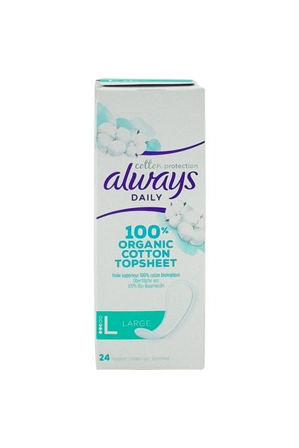 Sanitary pads, Always, Daily 24 pcs Organic Cotton Topsheet
