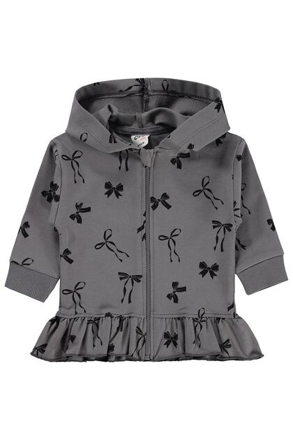 Fiyonk Empirme 6-18 Months Cardigan - Gray
