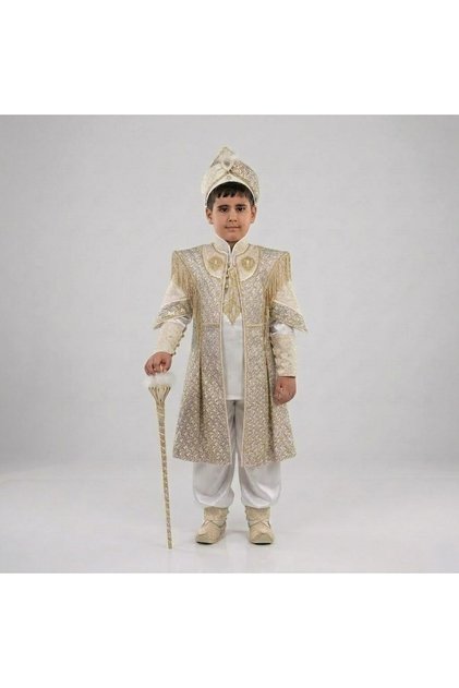 Luxury Şehzade Circumcision Dress Complete Set with Asalı Çarıklı