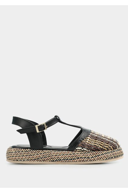 Black Women's Flat Sandals