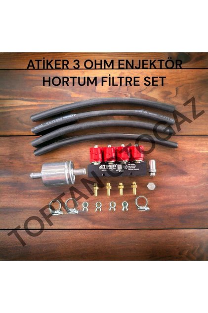 3 OHM ENJEKTÖR HORTUM VE FİLTRE SET