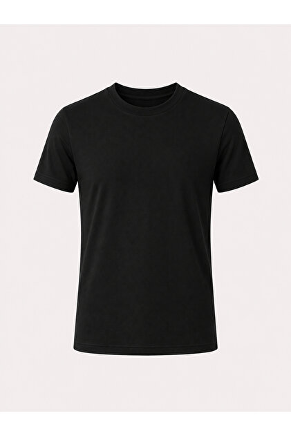 Crew Neck Short Sleeve Bodysuit Black