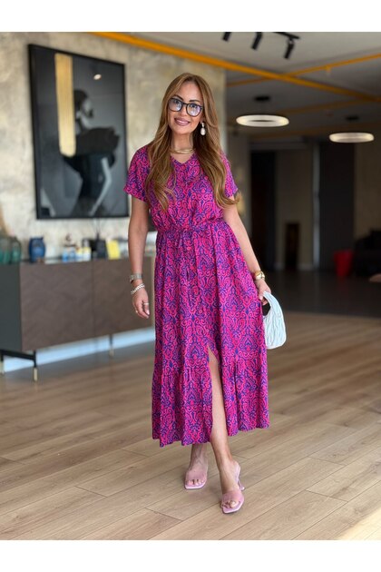 Women's Viscose Patterned Dress