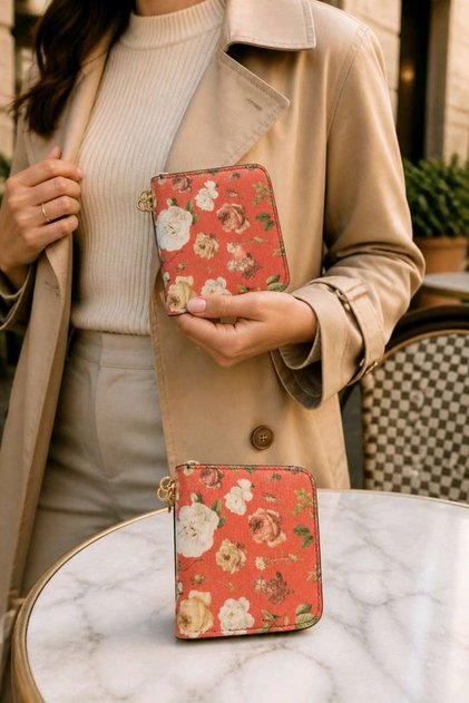 Women's Imported Soft Vegan Leather Portfolio Wallet Nilusa Model
