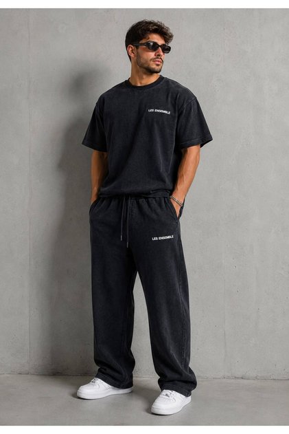 Men's washable oversize t-shirt tracksuit set