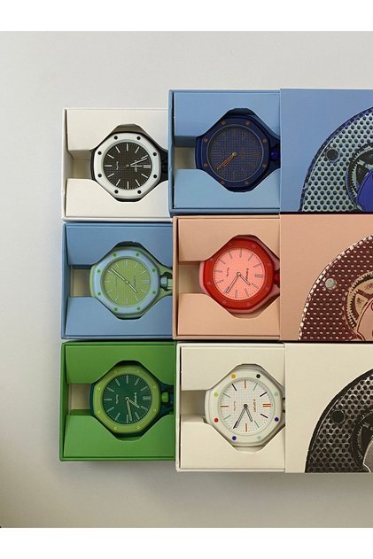 Watch x Audemars Piguet Bioceramic Boyol Pap Yeşil renk