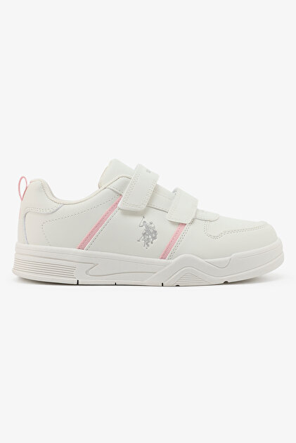 Kena Girl's Comfortable Stylish Casual Everyday Low Top Sneaker - White