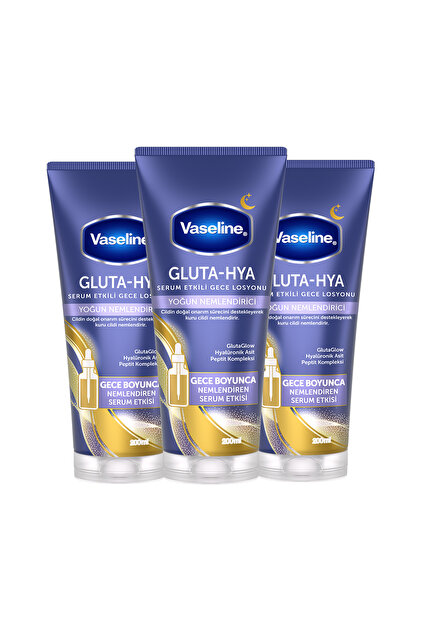 Vaseline Gluta Hya Serum Etkili Gece Losyonu Yoğun Nemlendirici