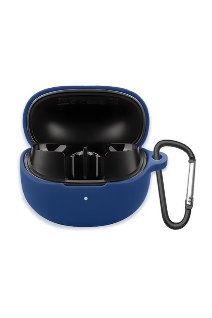QCY HT08 MeloBuds Pro Kılıf Askı Aparatlı Mat Silikon Lacivert