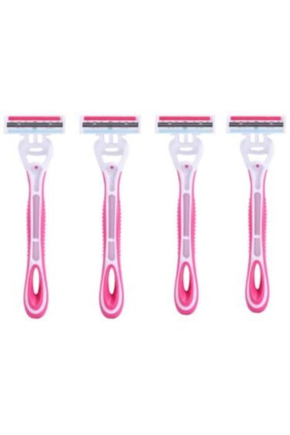 Gillette women's three-blade razors-4 grains of various colors