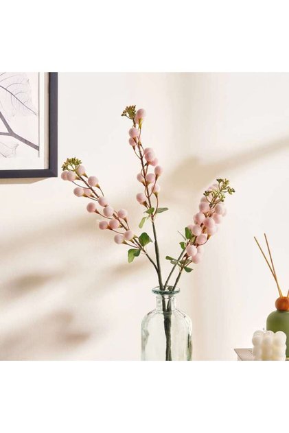 Lucky Fruit Artificial Stem H88cm - Pink