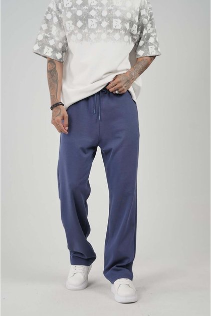 Baggy Fit Bottom Sweatpants with Elastic Waist and Pockets