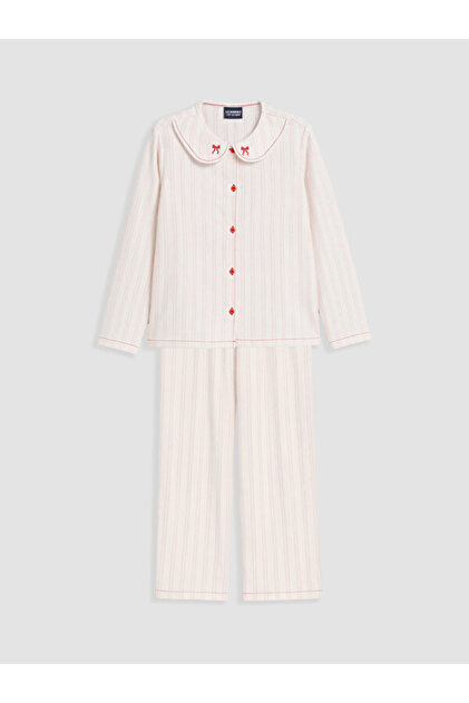 Quality Pieces from Çelebi Store Shirt Roba Collar Girl's Pajama Set