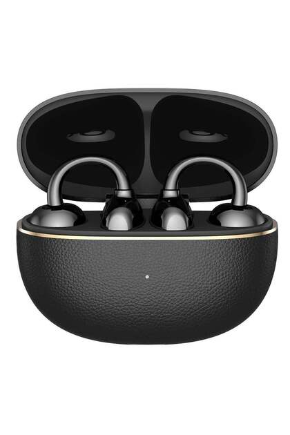Choice Earbuds Clip 2 Pro, Open-Ear Wireless Earphones with Titanium Arch Bridge 2.0, 44-Hour Battery Life, 12mm Dual-Magnetic Drivers, Wireless Charging Support, IP54 Water Resistant - Black