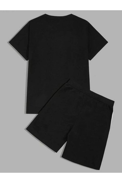 Unisex Oversize Βασικό Σετ Μπλουζάκι και Σορτς