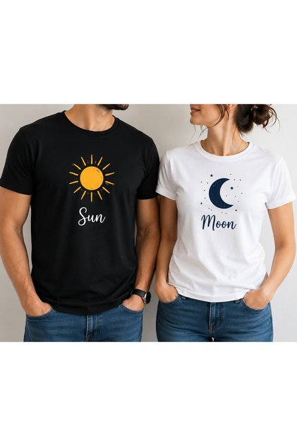 Set Tricouri Cuplu – Sun & Moon