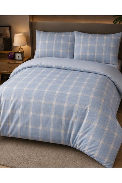 100% Cotton Double Duvet Cover Set (Boxed)