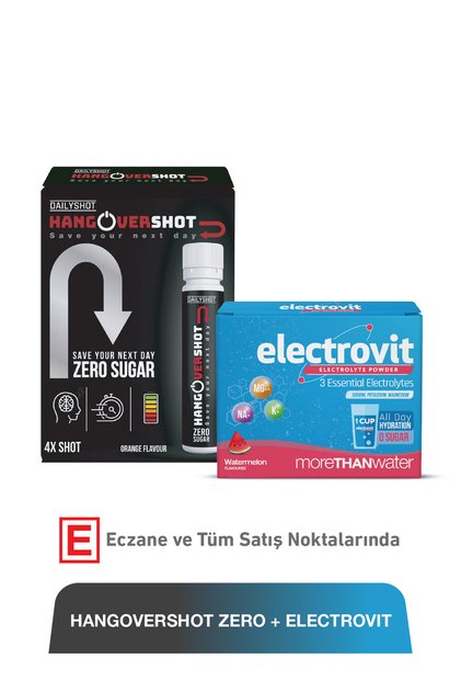 Hangover Shot ZERO 4 Shot & Electrovit Karpuz