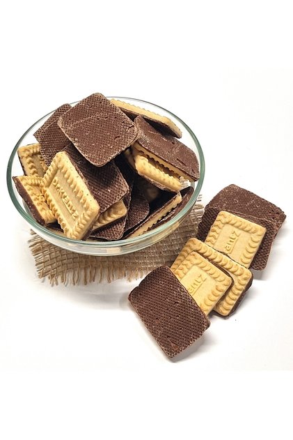 Biscuiți cu aromă de vanilie, glazurați - 250g, România