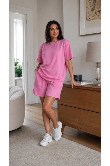 Kadın Alt Üst Şortlu Oversize Takım