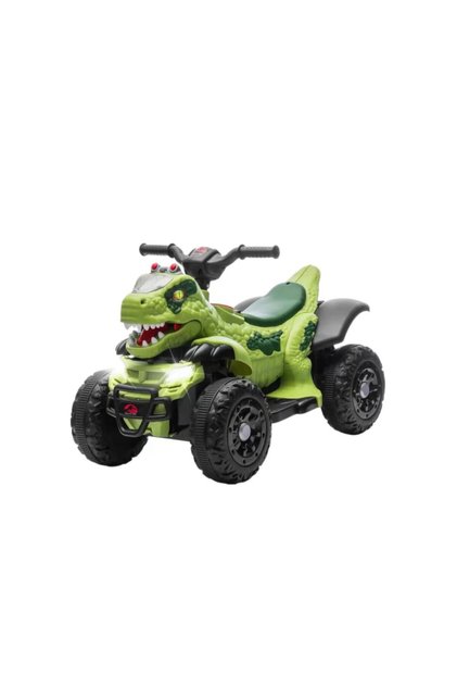 ATV Electric Dinozaur 6V pentru Copii, cu Lumina LED Muzica/Verde