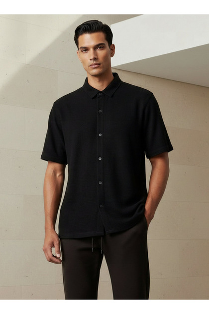 KNIT TEXTURE SHIRT
