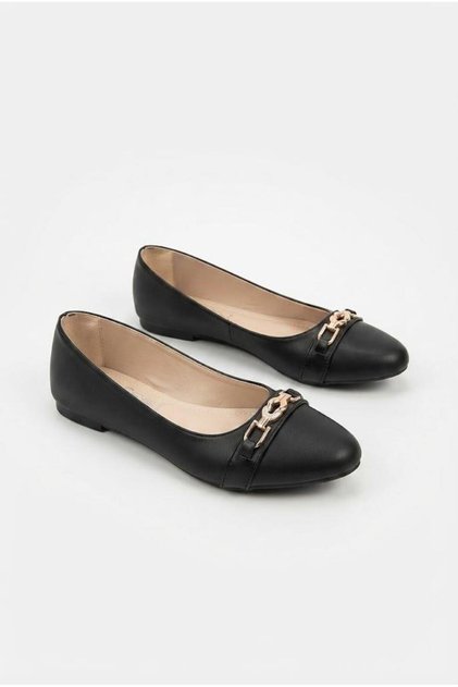 42240 Lightweight Comfortable Sole Stylish Casual Shoes with Buckle Accessories Women's Ballerinas