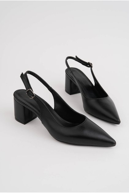Sevi̇ Women's Thick-Heeled Daily and Special Day Shoes Heel Height 8 cm