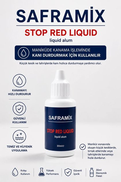 SAFRAMIX STOP RED LIQUID -( KAN DURDURUCU SIVI )-30 ML