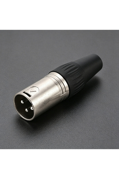 3P Silvery M 1PC XLR Audio Cable Connector 3/4/5Pin Professional Microphone Wire Male Plug Female J