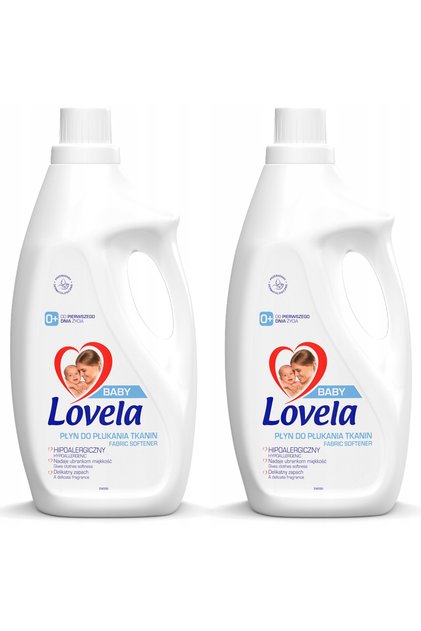 Lovela detergent de rufe hipoalergenic cu lapte pentru bebeluși, pentru alb, 1.45 l x3