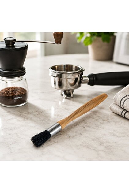Kahveciniz Barista Ahşap Temizlik Fırçası – Espresso Makinesi