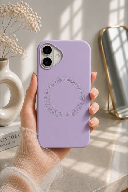 Iphone 16 plus magsafe case leather cover