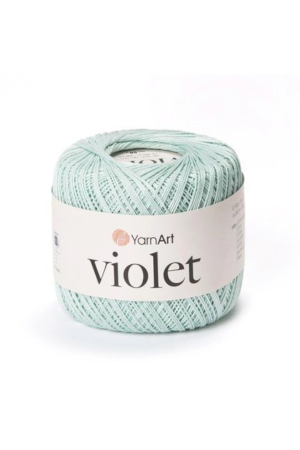Violet Su Yeşili Koton Merserize Dantel Örgü İpi 4939