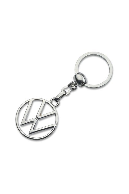 Volkswagen New Logo Metal Car Keychain - Chrome Plated