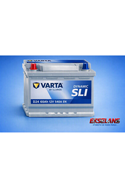 Varta D24 12V 60Ah 540A Dynamic Sli Akü (Üretim Yılı: 2025